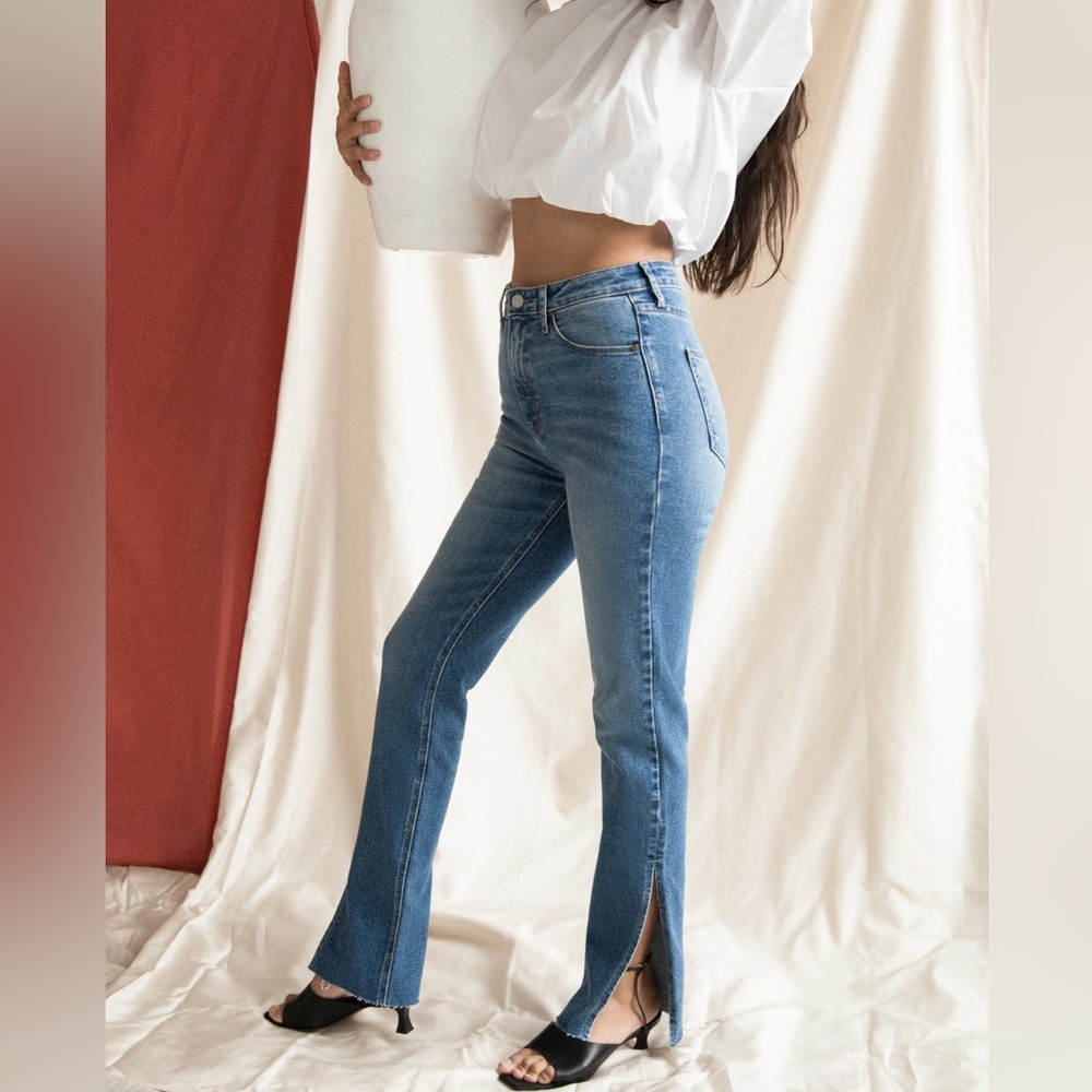 Anthropologie Side Slit Jeans